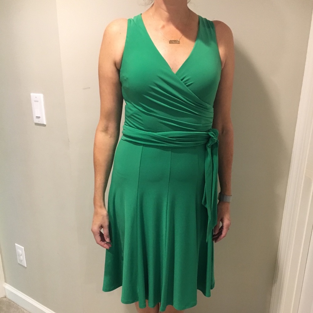 New. Ralph Lauren cross over swing dress